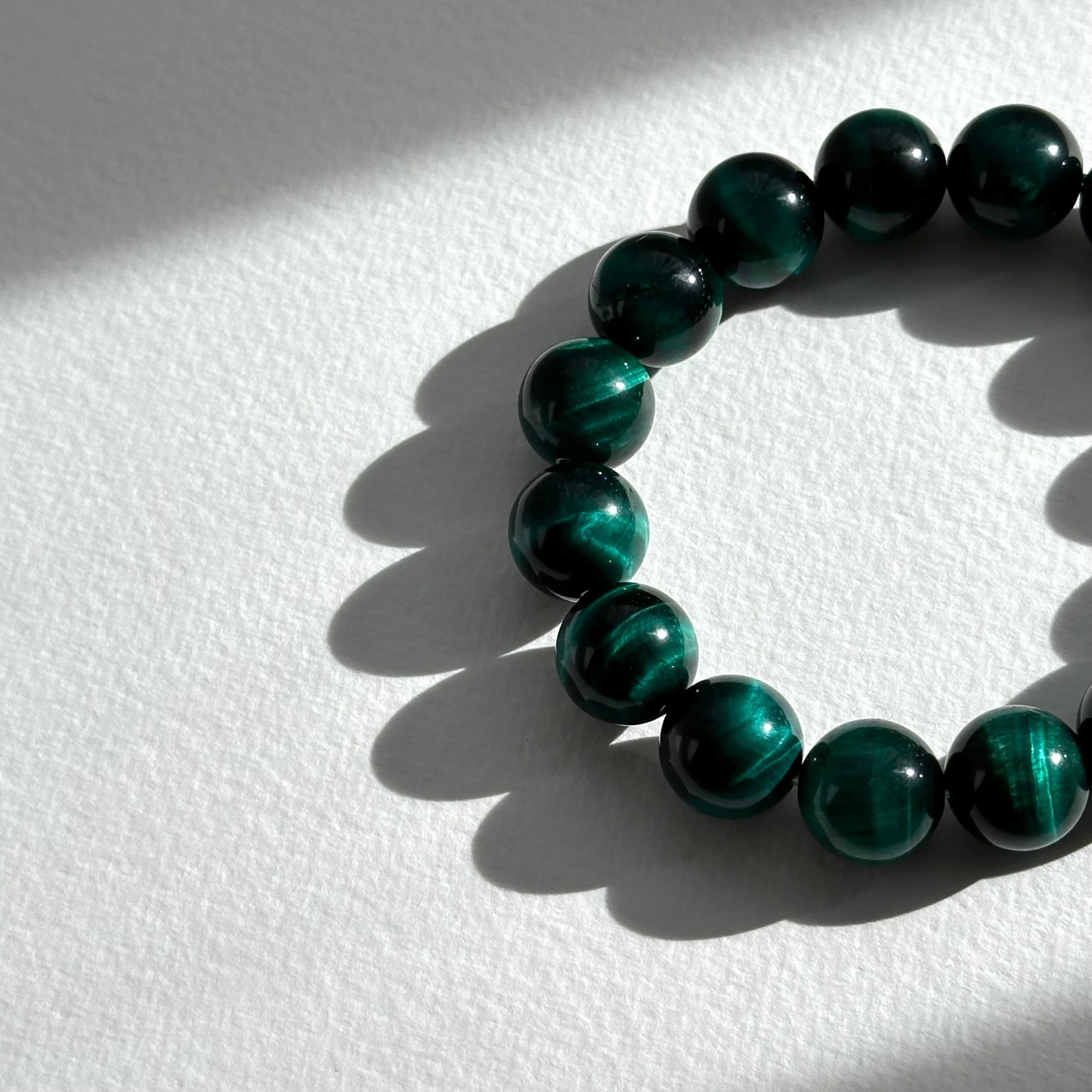 B31 綠虎眼石純珠手鏈手串