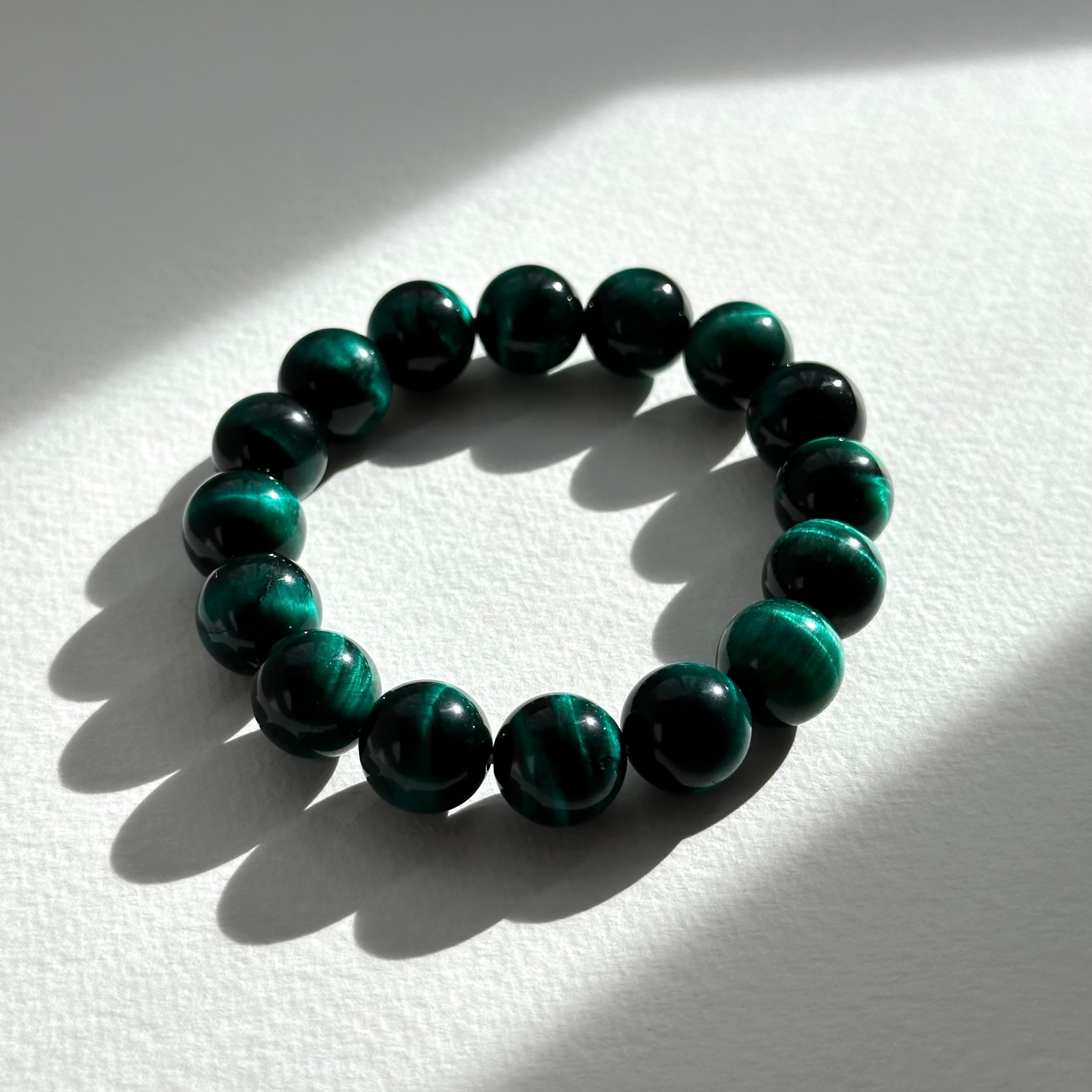 B31 綠虎眼石純珠手鏈手串