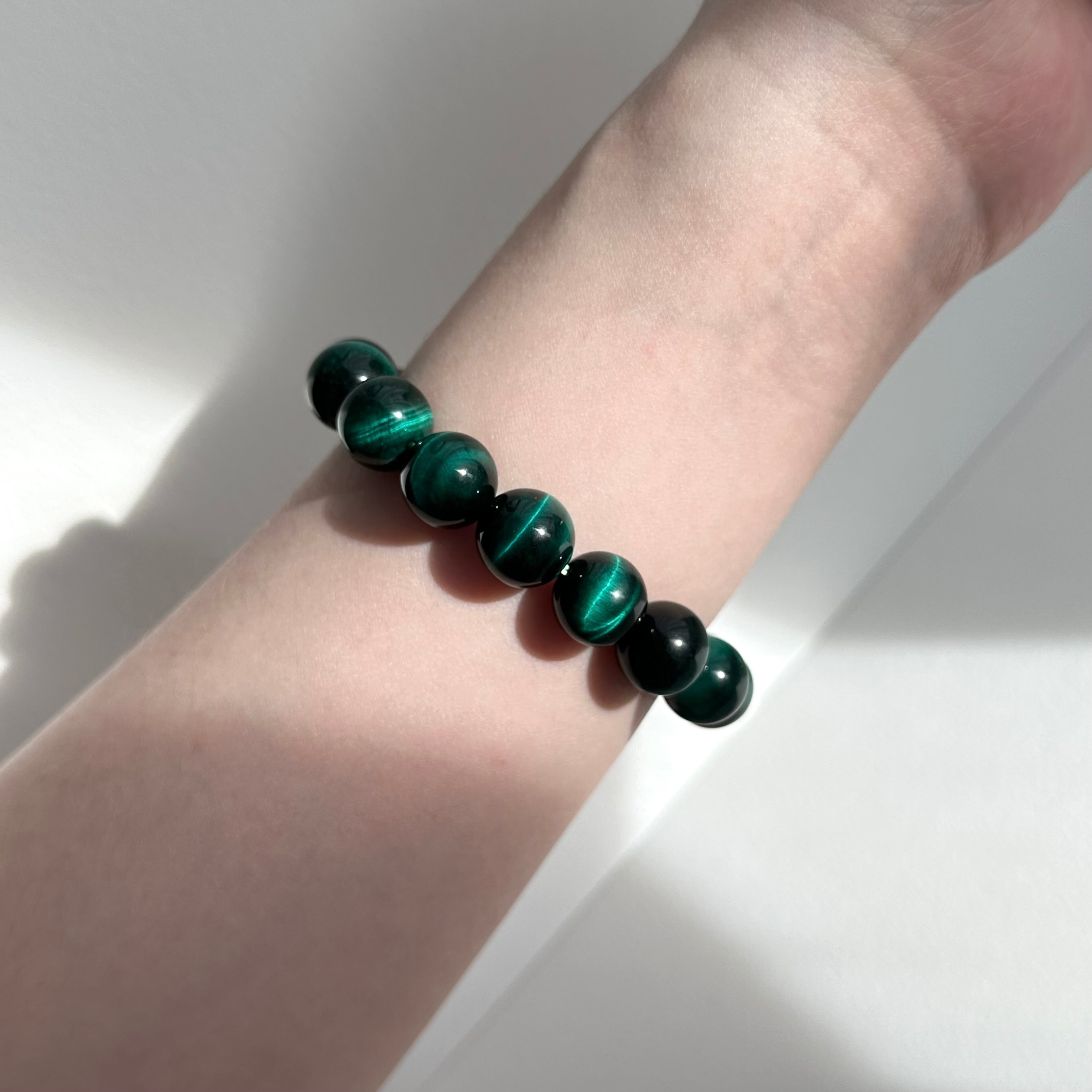 B31 綠虎眼石純珠手鏈手串