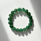 B21 [Optimistic and Positive] Green Strawberry Crystal Pure Bead Bracelet