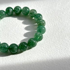B21 [Optimistic and Positive] Green Strawberry Crystal Pure Bead Bracelet