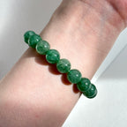 B21 [Optimistic and Positive] Green Strawberry Crystal Pure Bead Bracelet