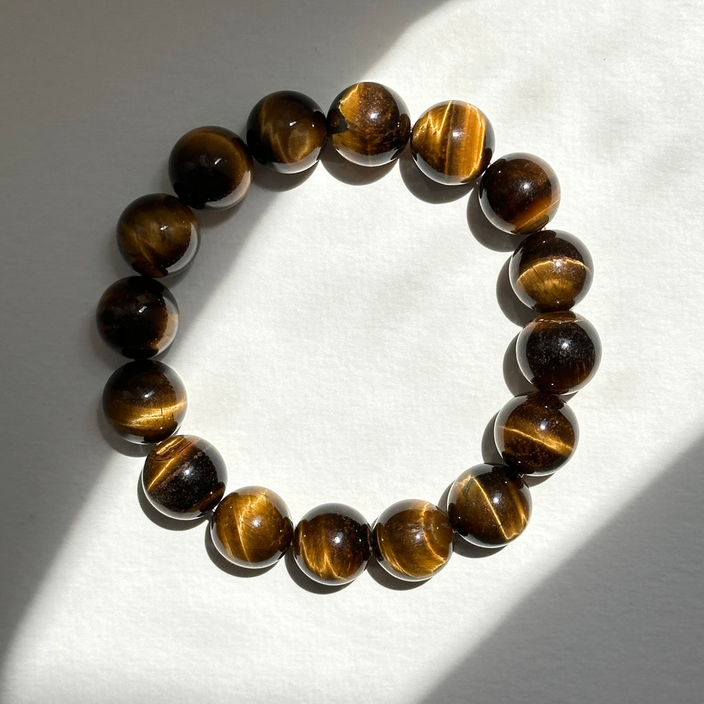 B35 Yellow Tiger's Eye Bead Bracelet