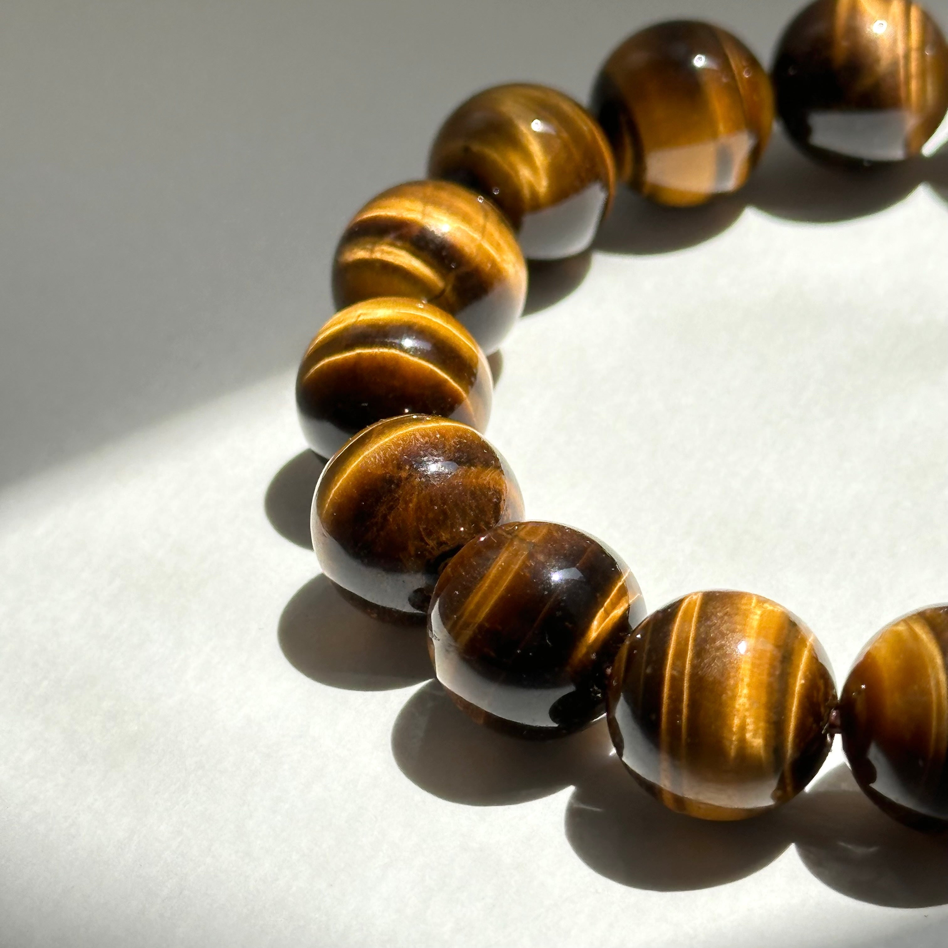 B35 Yellow Tiger's Eye Bead Bracelet