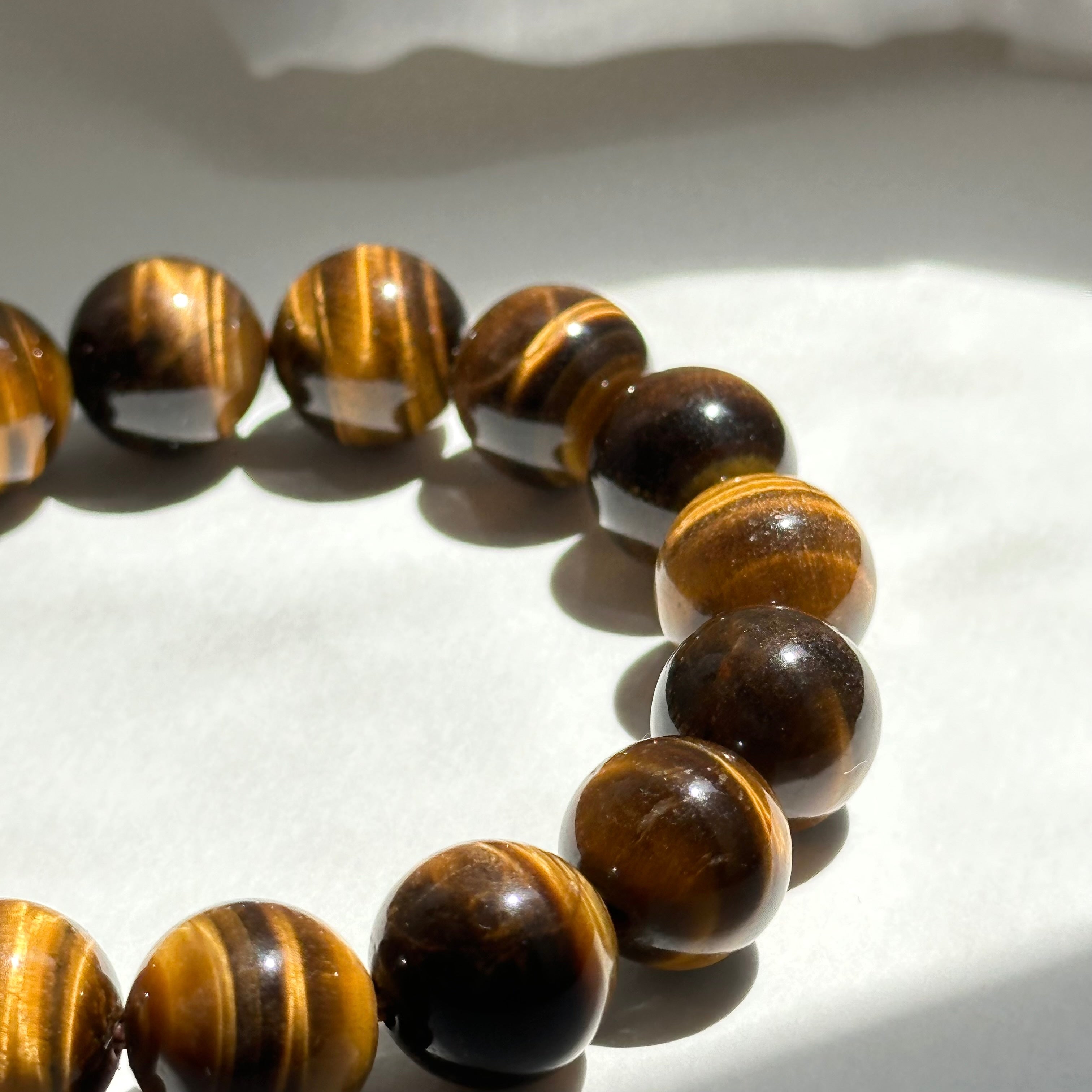 B35 Yellow Tiger's Eye Bead Bracelet