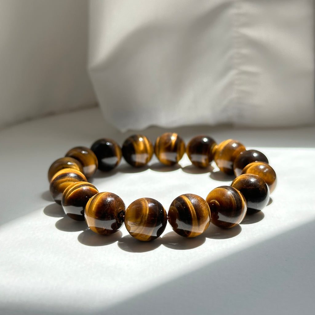 B35 Yellow Tiger's Eye Bead Bracelet