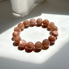 B002 【The Warmth of the Sun】Micro-Gold Sand Sunstone Pure Bead Bracelet