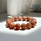 B002 【The Warmth of the Sun】Micro-Gold Sand Sunstone Pure Bead Bracelet