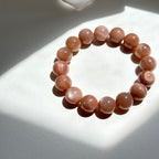 B002 【The Warmth of the Sun】Micro-Gold Sand Sunstone Pure Bead Bracelet