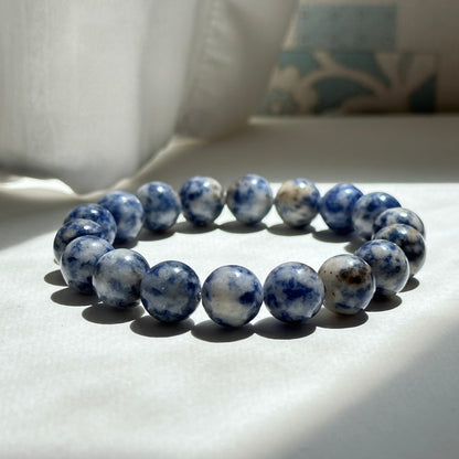 B28 藍點碧玉手鏈手串 Blue Spot Jasper Bracelet