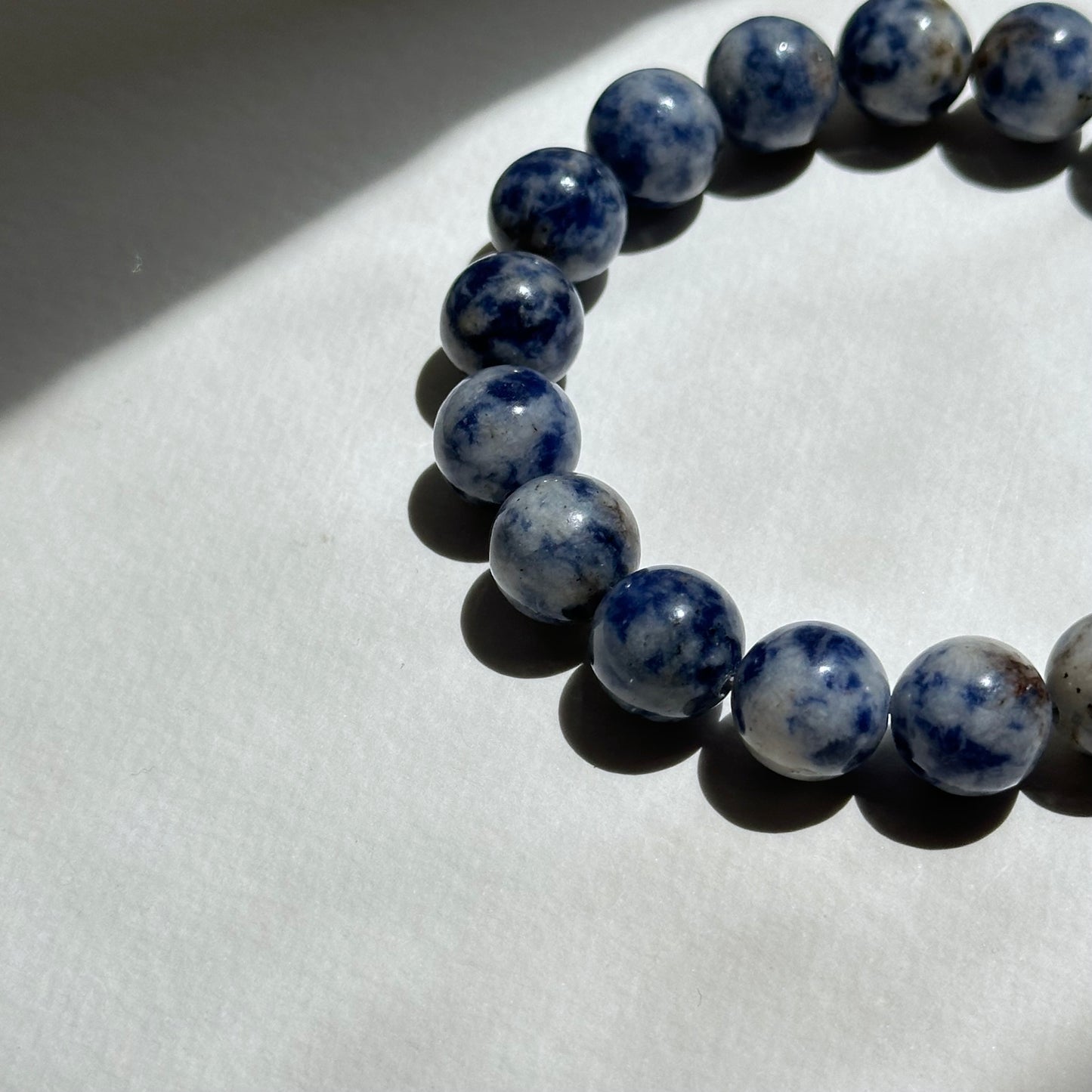 B28 藍點碧玉手鏈手串 Blue Spot Jasper Bracelet