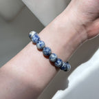 B28 藍點碧玉純珠手鏈手串