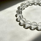 B12 White Crystal Pure Bead Bracelet