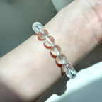 B12 White Crystal Pure Bead Bracelet