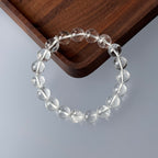 B12 White Crystal Pure Bead Bracelet