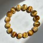 B33 Golden Tiger's Eye Pure Bead Bracelet