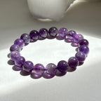 B58【水瓶雙魚座|2月誕生石】紫水晶純珠手鏈手串