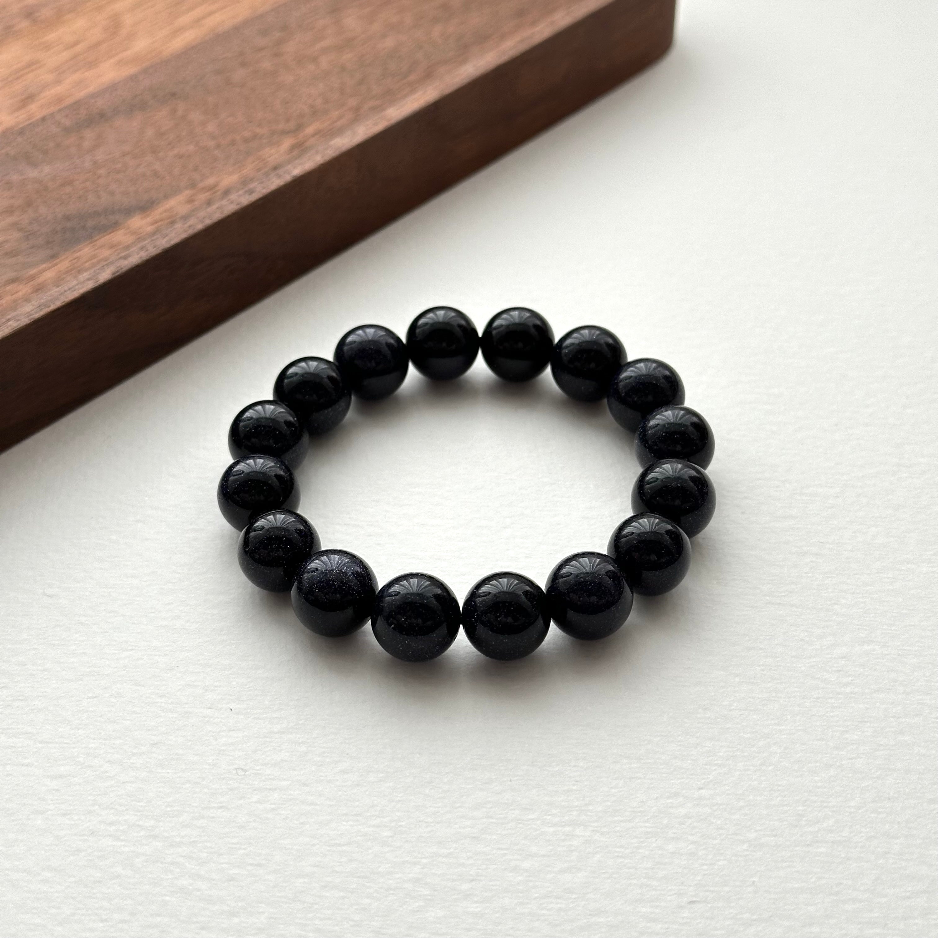 B27 藍砂石純珠手鏈手串