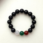 BS260【星夜】藍砂石紅綠白瑪瑙手鏈手串