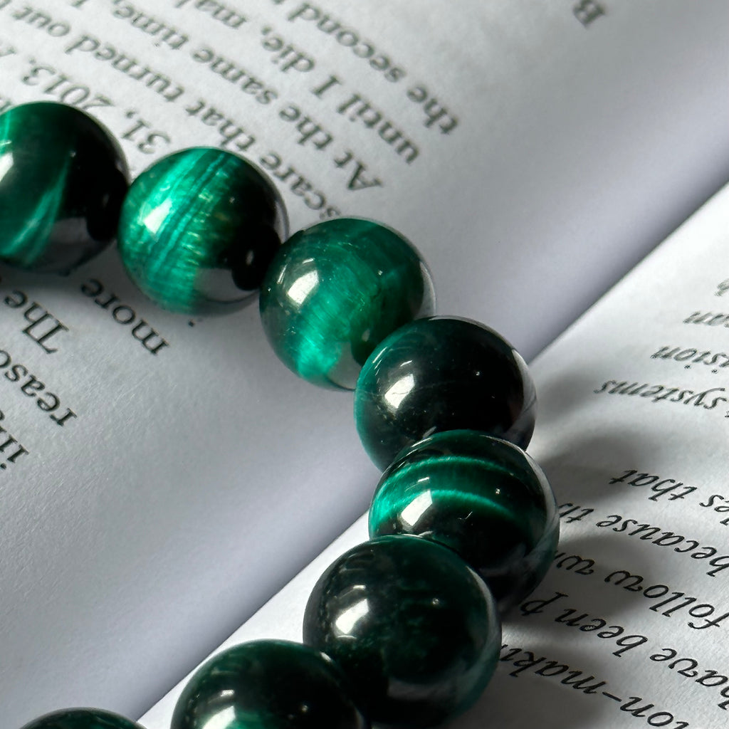 B31 綠虎眼石純珠手鏈手串