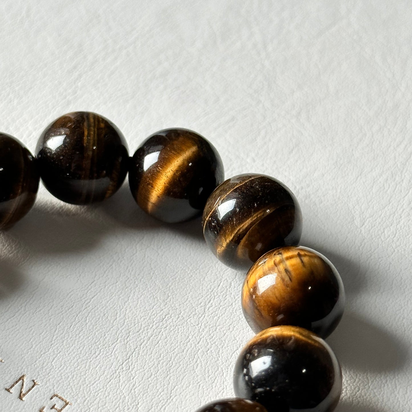 B35 虎眼石 • 黃 手鏈手串 Yellow Tiger-Eye Bracelet