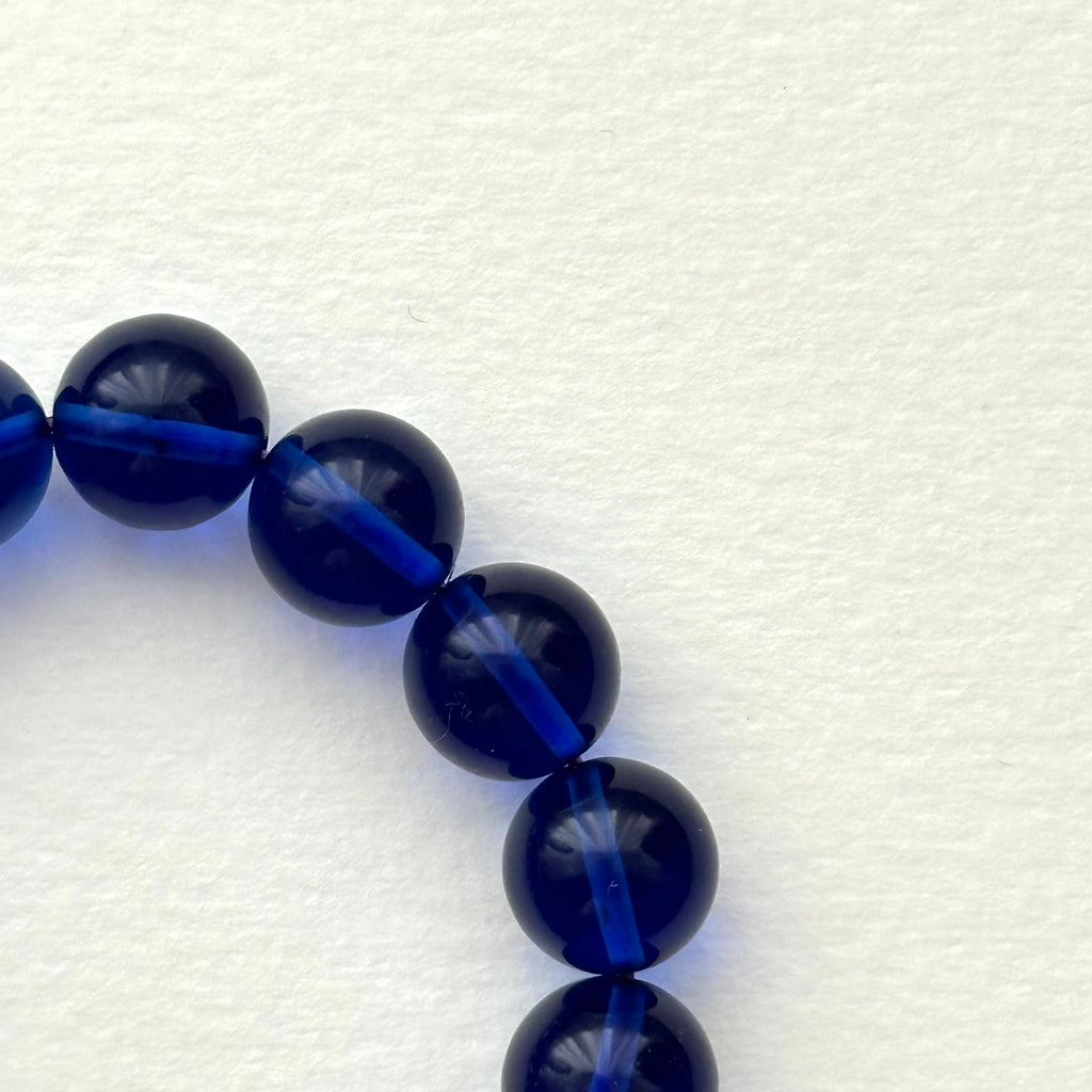 B88 【夜藍月琉璃】皇家夜藍月亮琉璃純珠手鏈手串