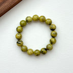 B91 蛇紋石純珠手鏈手串