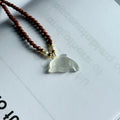 N4 Gold Sandstone | Freshwater Pearl | White Cat's Eye Dolphin Necklace