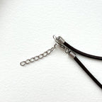 N90【Protection and Implementation】Hematite Peace Buckle Gold-plated Necklace