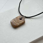 N90【Protection and Implementation】Hematite Peace Buckle Gold-plated Necklace