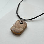 N90【Protection and Implementation】Hematite Peace Buckle Gold-plated Necklace