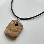 N90【Protection and Implementation】Hematite Peace Buckle Gold-plated Necklace