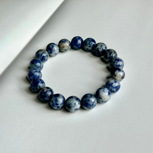 B28 藍點碧玉手鏈手串 Blue Spot Jasper Bracelet