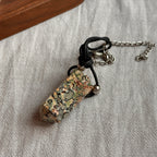 N90【Protection and Implementation】Hematite Peace Buckle Gold-plated Necklace