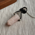 N90【Protection and Implementation】Hematite Peace Buckle Gold-plated Necklace