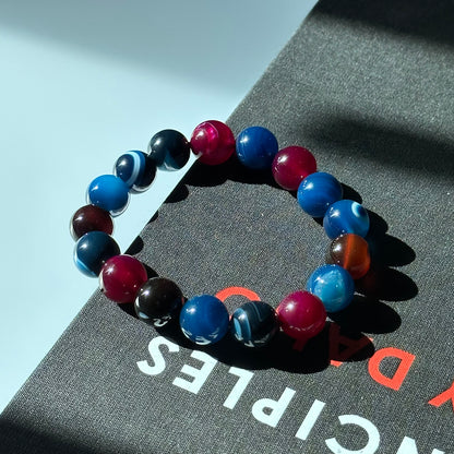 B29 彩虎眼石純珠手鏈手串  Rainbow Tiger-Eye Bracelet