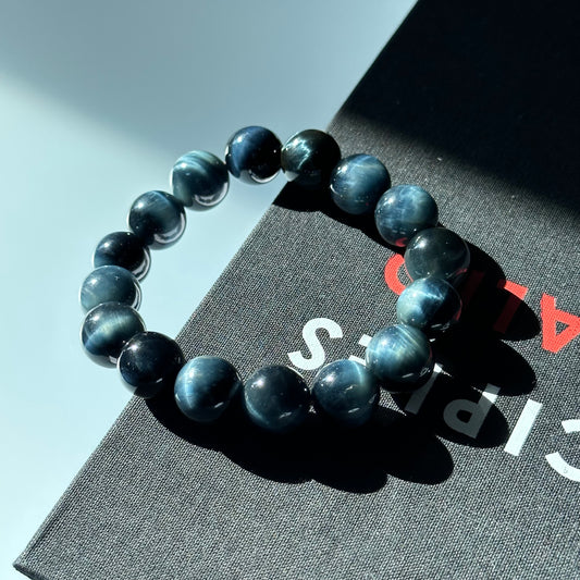 B32 虎眼石 藍手鏈手串 Blue Tiger-Eye Bracelet