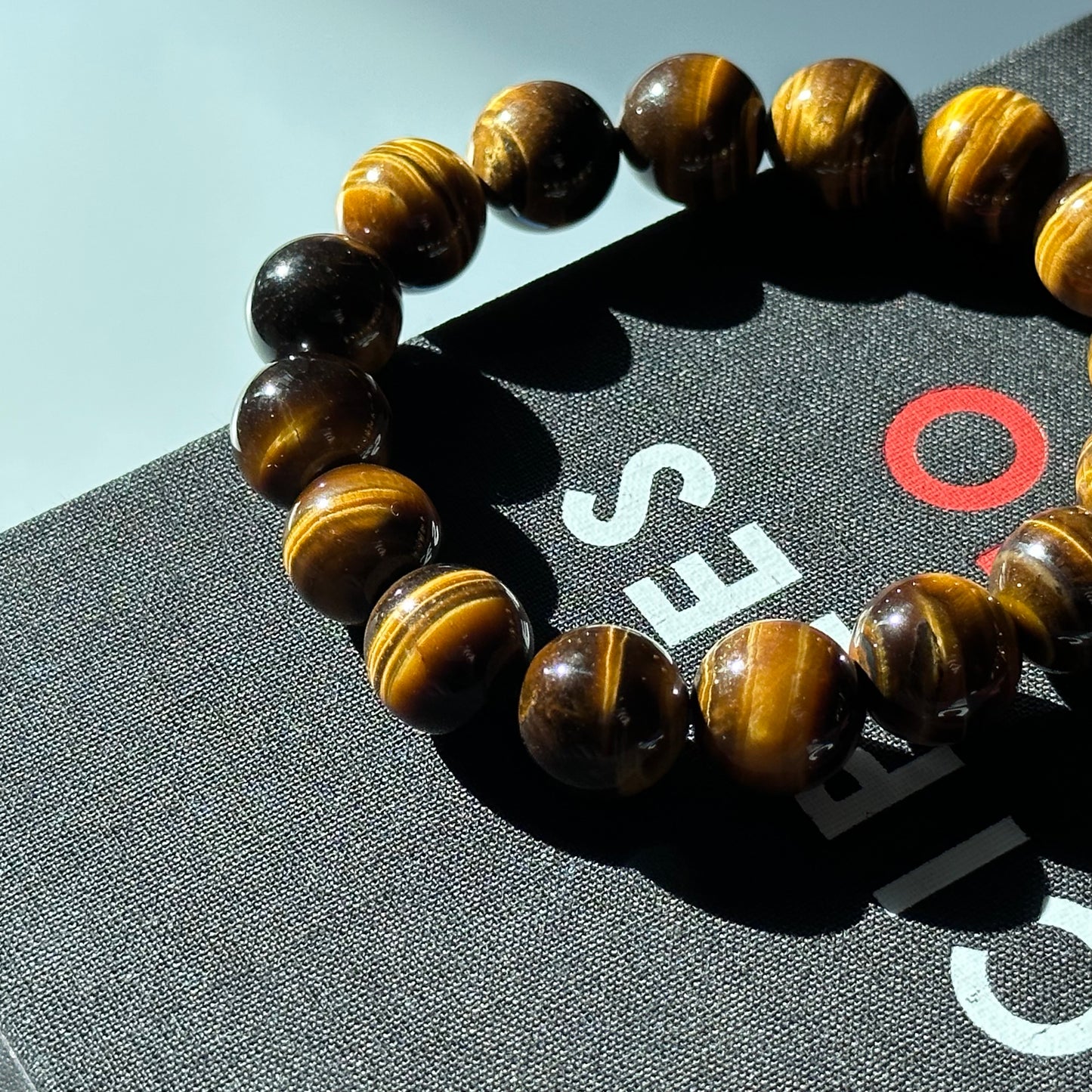 B35 虎眼石 • 黃 手鏈手串 Yellow Tiger-Eye Bracelet