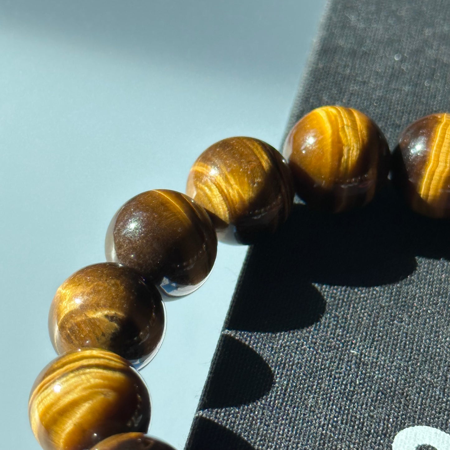 B35 虎眼石 • 黃 手鏈手串 Yellow Tiger-Eye Bracelet