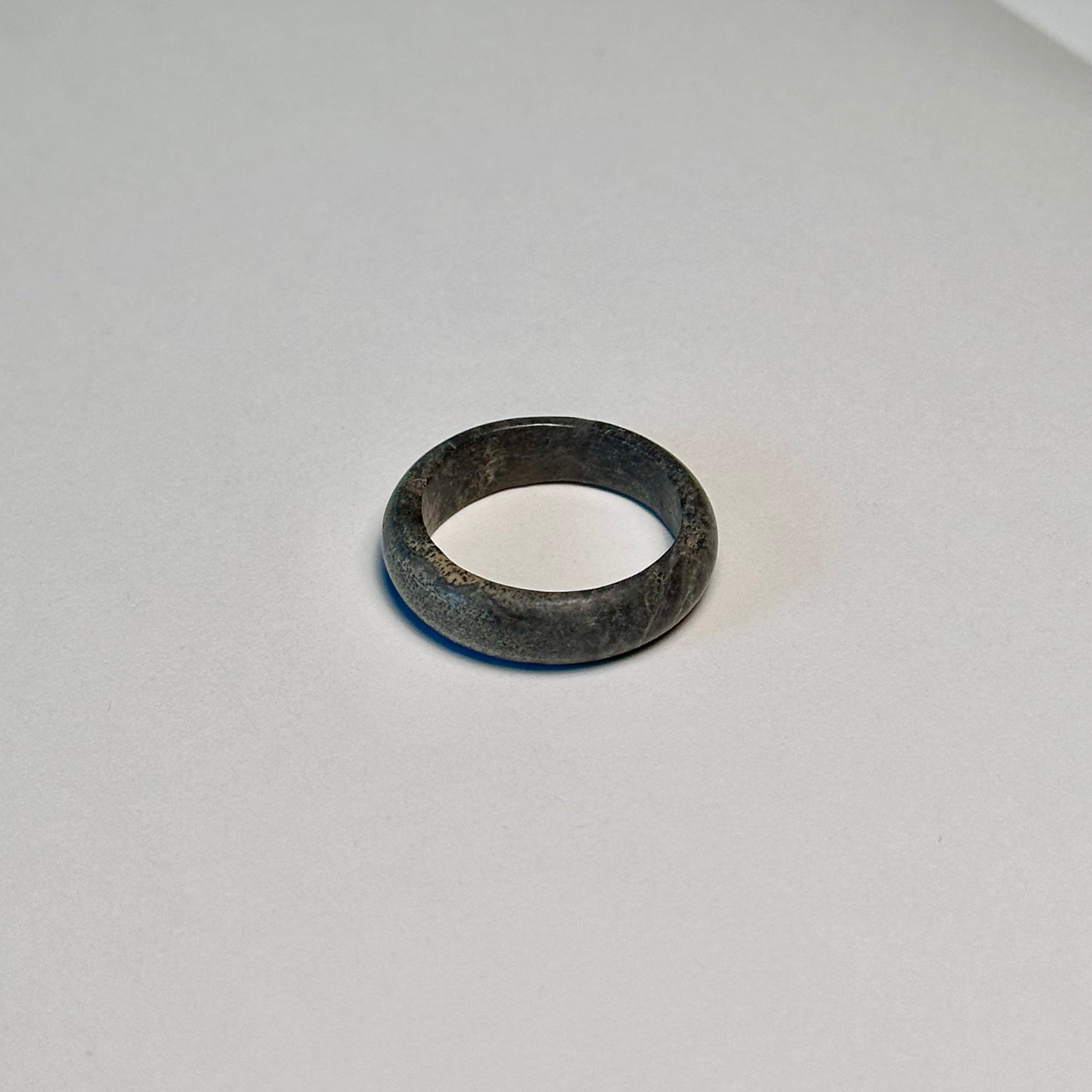 R04 Dark Grey Granite Ring (can be matched with 925 silver necklace)