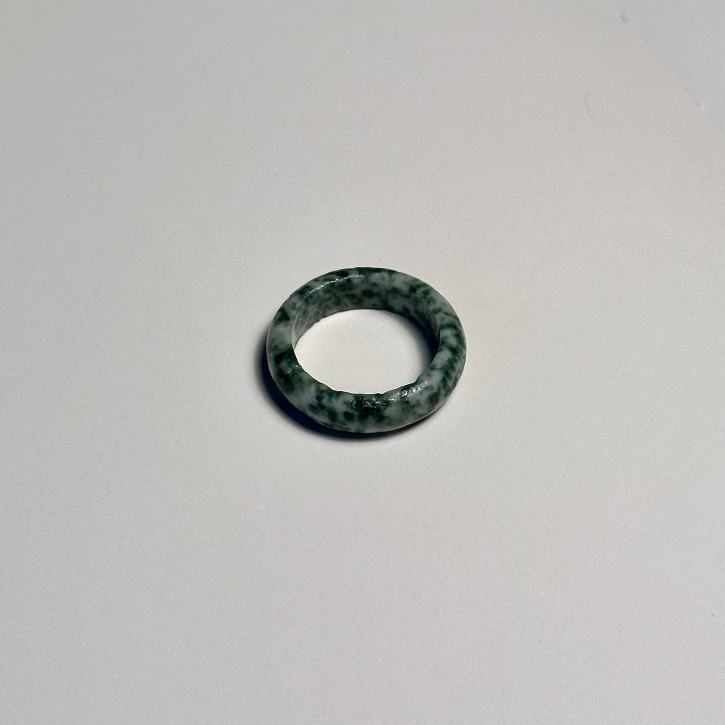 R10 綠點介指戒指 Green Spot Jasper Ring (可配925銀項鏈)