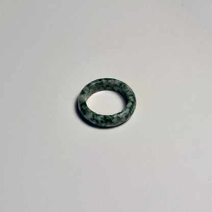 R10 綠點介指戒指 Green Spot Jasper Ring (可配925銀項鏈)