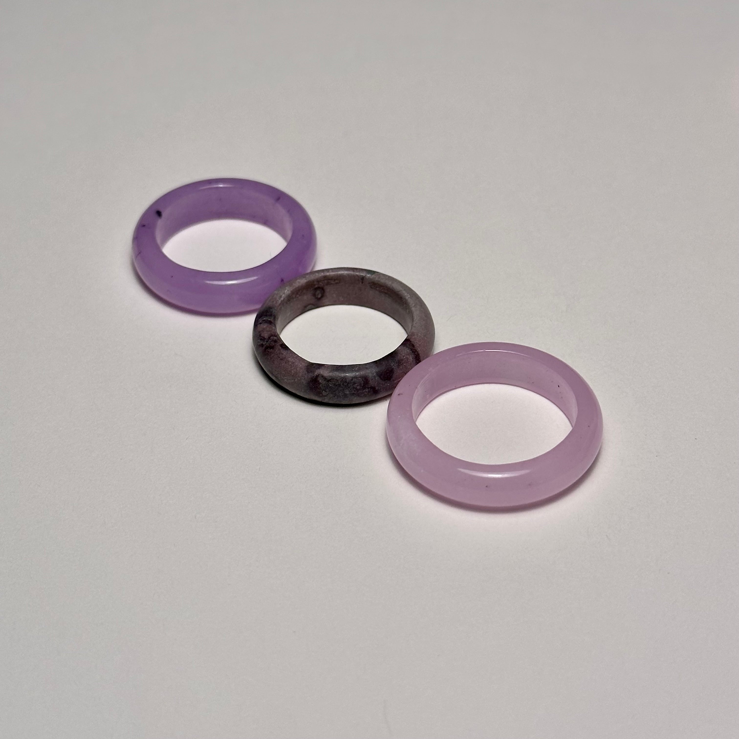 R16 Purple Gallery Ring (can be matched with 925 silver necklace)