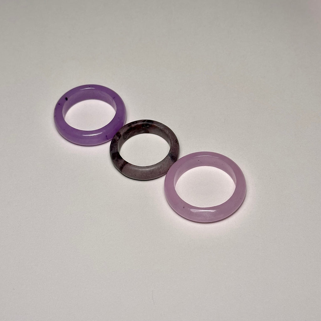 R16 Purple Gallery Ring (can be matched with 925 silver necklace)