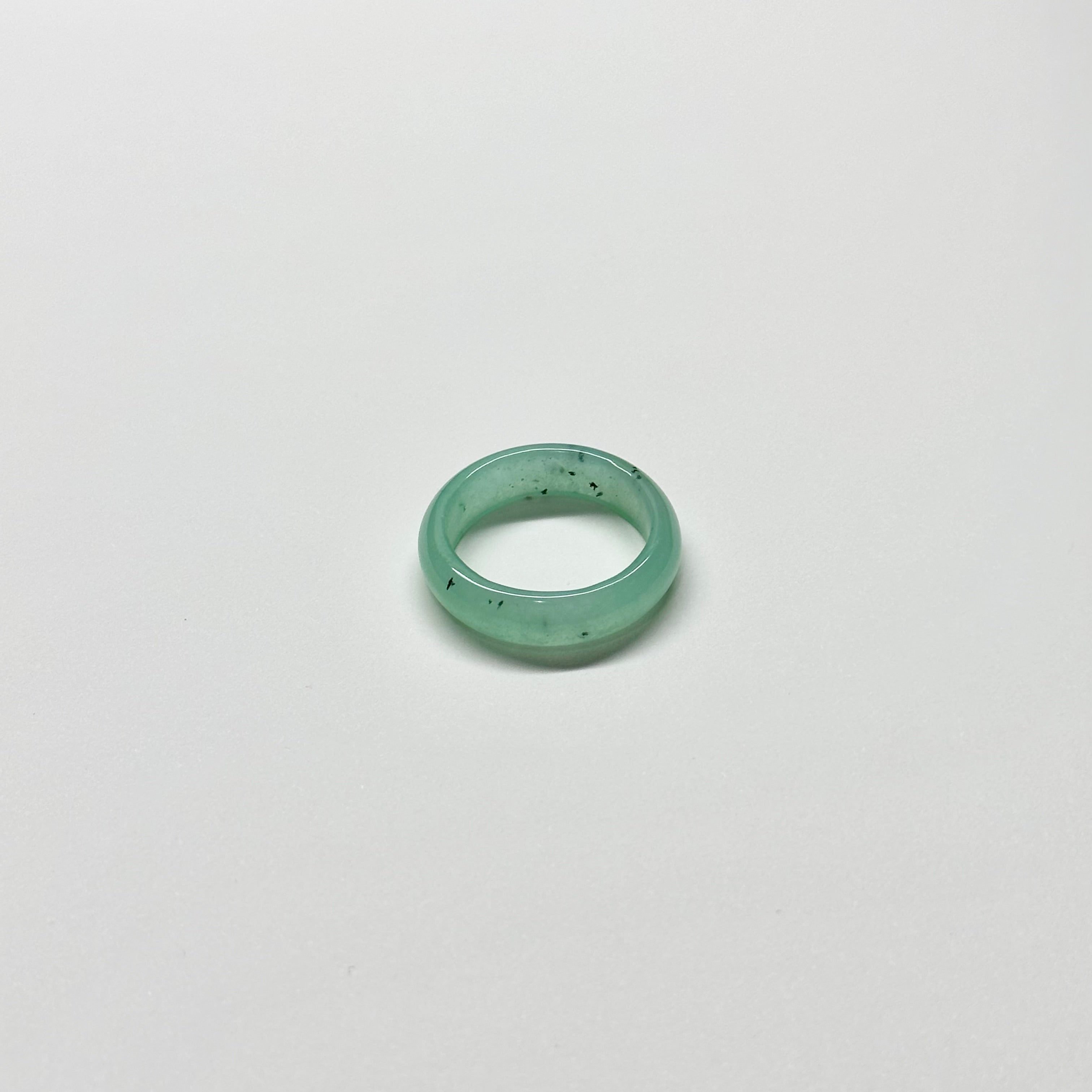 R07 綠東陵介指戒指 Green Aventurine Ring (可配925銀頸鏈項鏈）