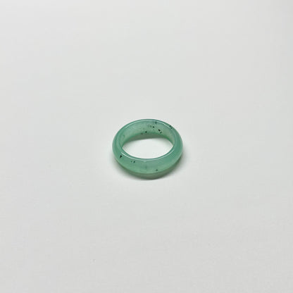 R07 綠東陵介指戒指 Green Aventurine Ring (可配925銀項鏈)