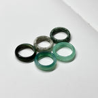 R08 綠瑪瑙介指戒指  Green Agate Ring (可配925銀頸鏈項鏈)
