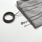 R04 Dark Grey Granite Ring (can be matched with 925 silver necklace)