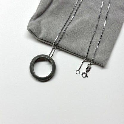 R05 灰石介指戒指 Grey Stone Ring (可配925銀項鏈)