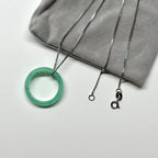 R07 綠東陵介指戒指 Green Aventurine Ring (可配925銀頸鏈項鏈）